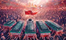 رستاخیز ملت عراق در آیین بدرقه و تشییع با شکوه قائد شهید امت